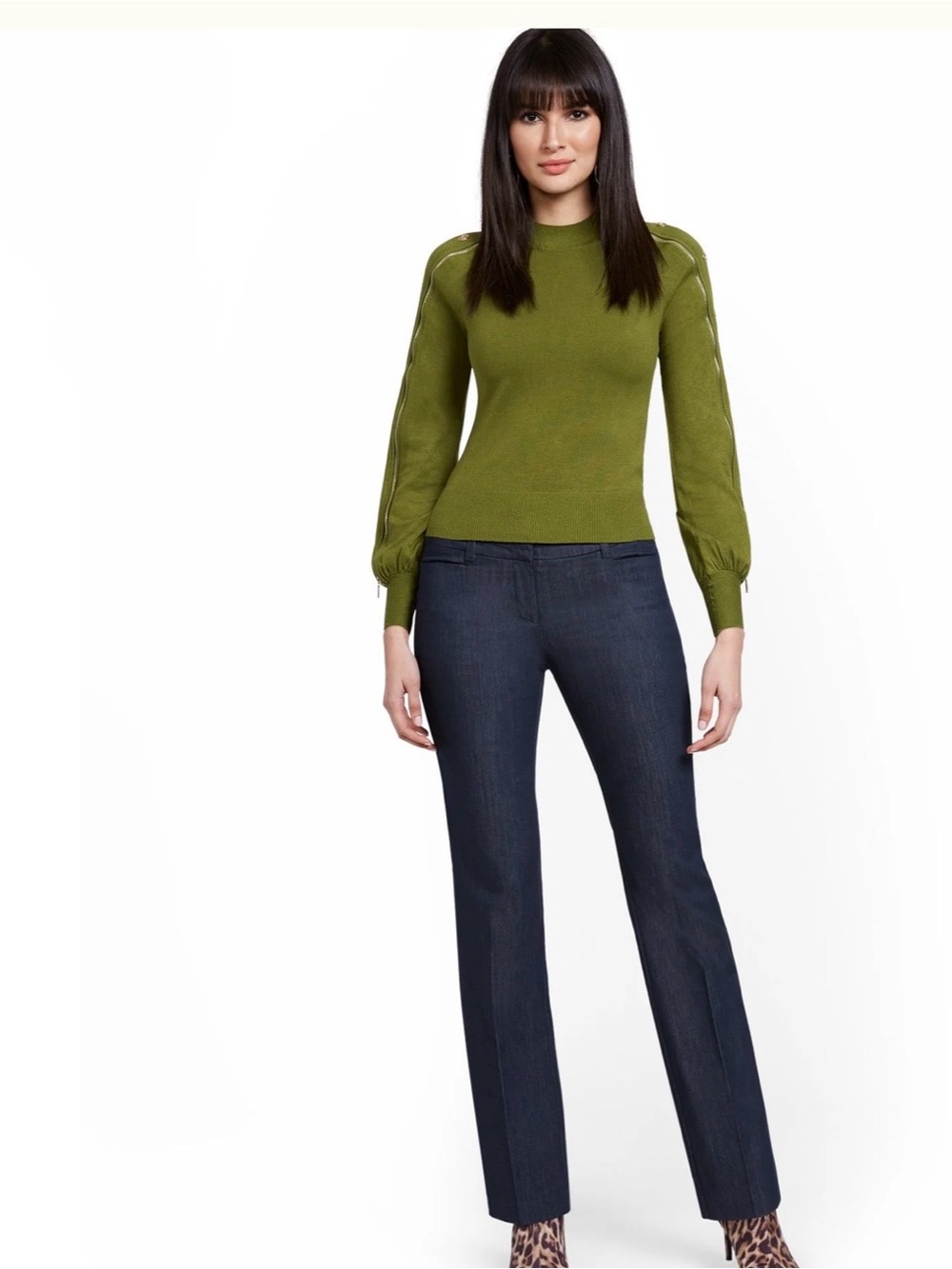 New York and Company women’s size 8‎ denim colored pants with pockets